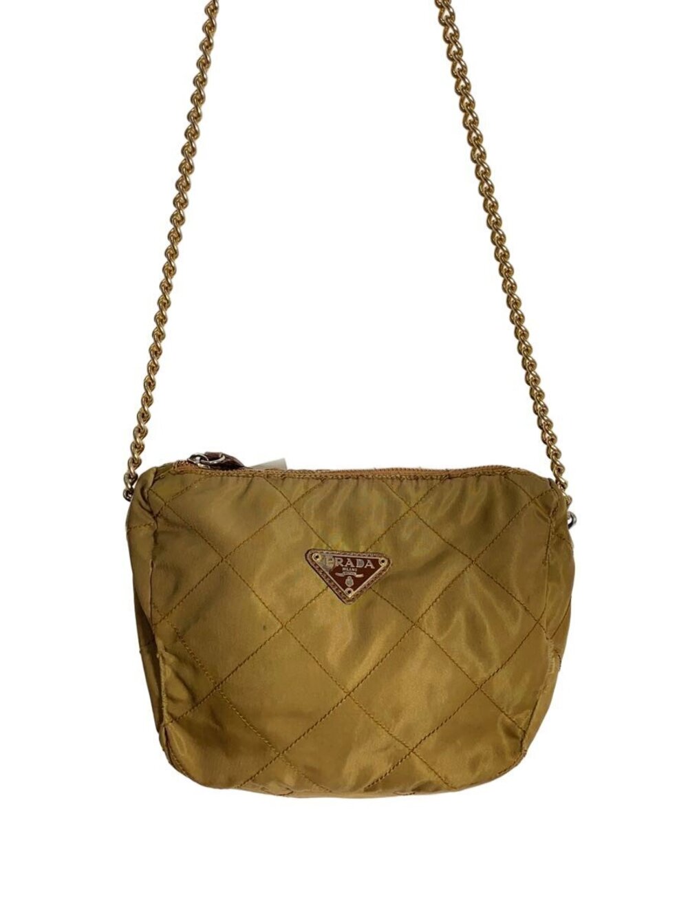 Prada Chain Shoulder Bag Brown